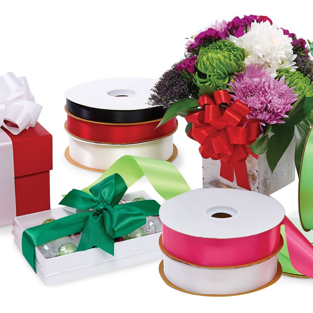 Floral Satin Acetate Ribbon