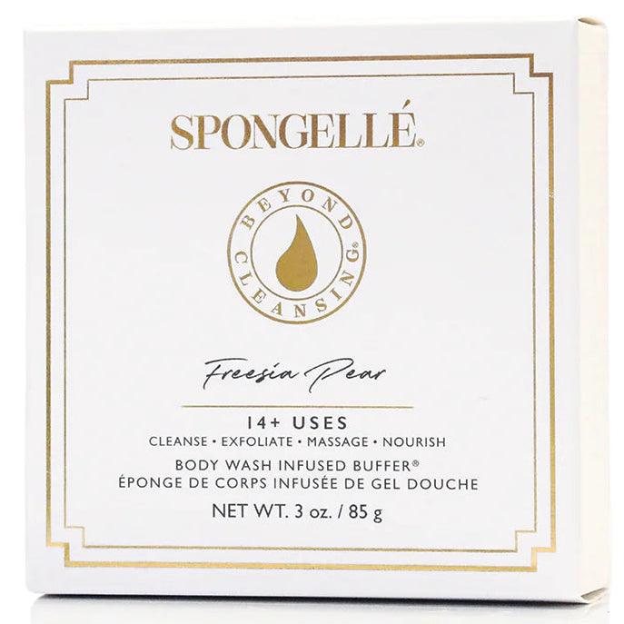 Spongellé body wash infused buffer packaging on a white background