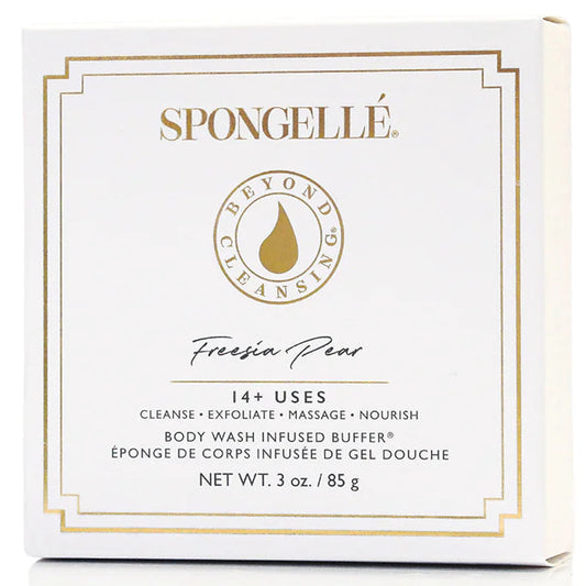 Spongellé body wash infused buffer packaging on a white background