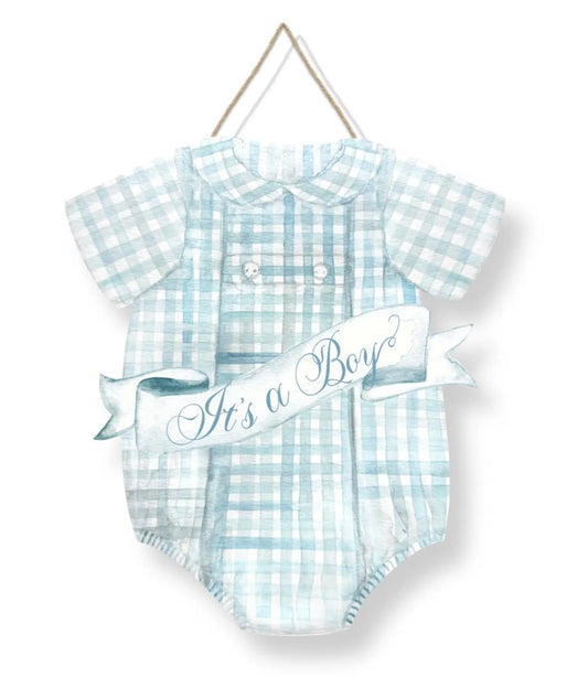 "It's A Boy" Acrylic Door Hanger