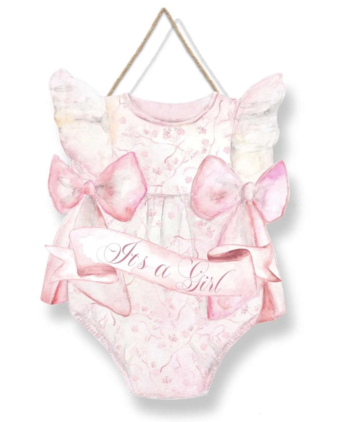 "It's A Girl" Acrylic Door Hanger