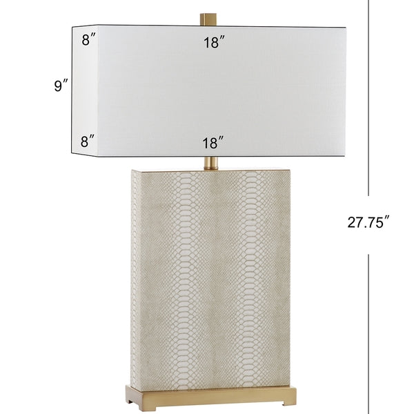 Faux Snakeskin Table Lamp