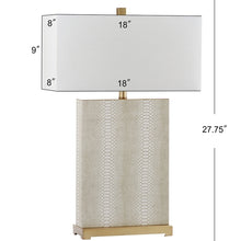 Load image into Gallery viewer, Faux Snakeskin Table Lamp
