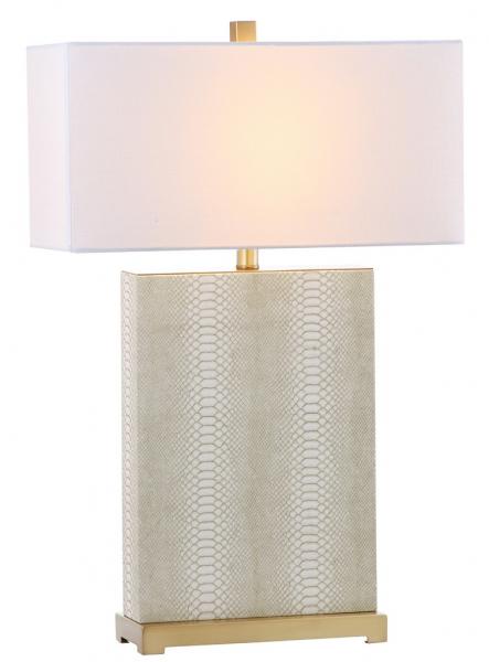Faux Snakeskin Table Lamp
