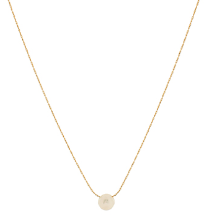 Round Pearl Pendant Necklace