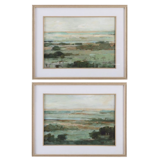 Warm Valley Framed Prints