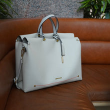 Load image into Gallery viewer, MONTEMARÉ  Vienna Carry-On Tote Latte
