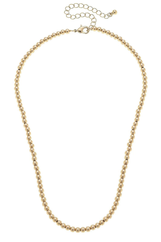Bead Ball Charm Necklace