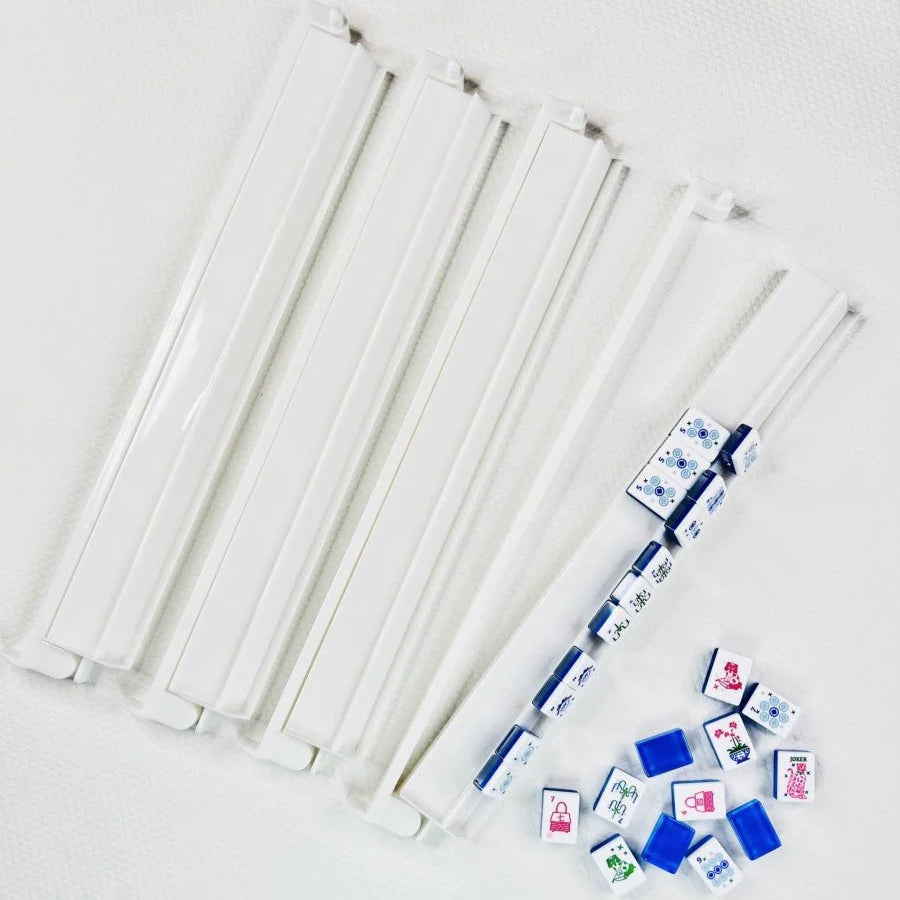 White Acrylic Mahjong Racks