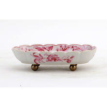 Load image into Gallery viewer, Dish With Bronze Feet- Pink Primrose
