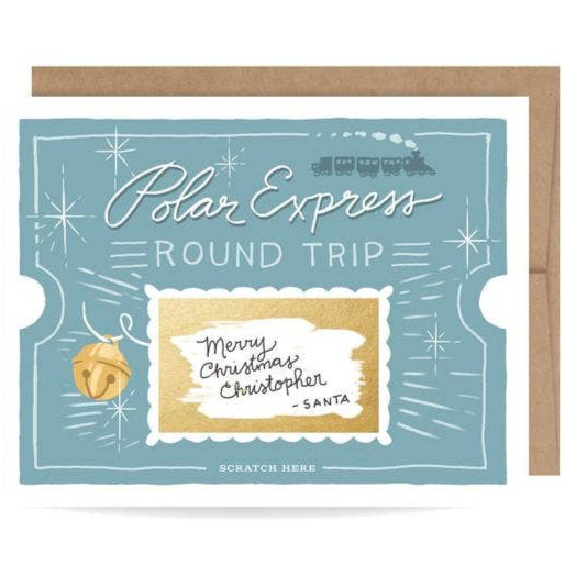 Polar Express Scratch-off Card