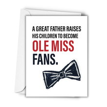 Load image into Gallery viewer, Ole Miss Themed Father&#39;s Greeting Card
