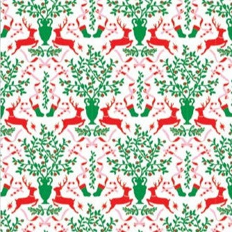 Emily McCarthy Royal Reindeer Wrapping Paper