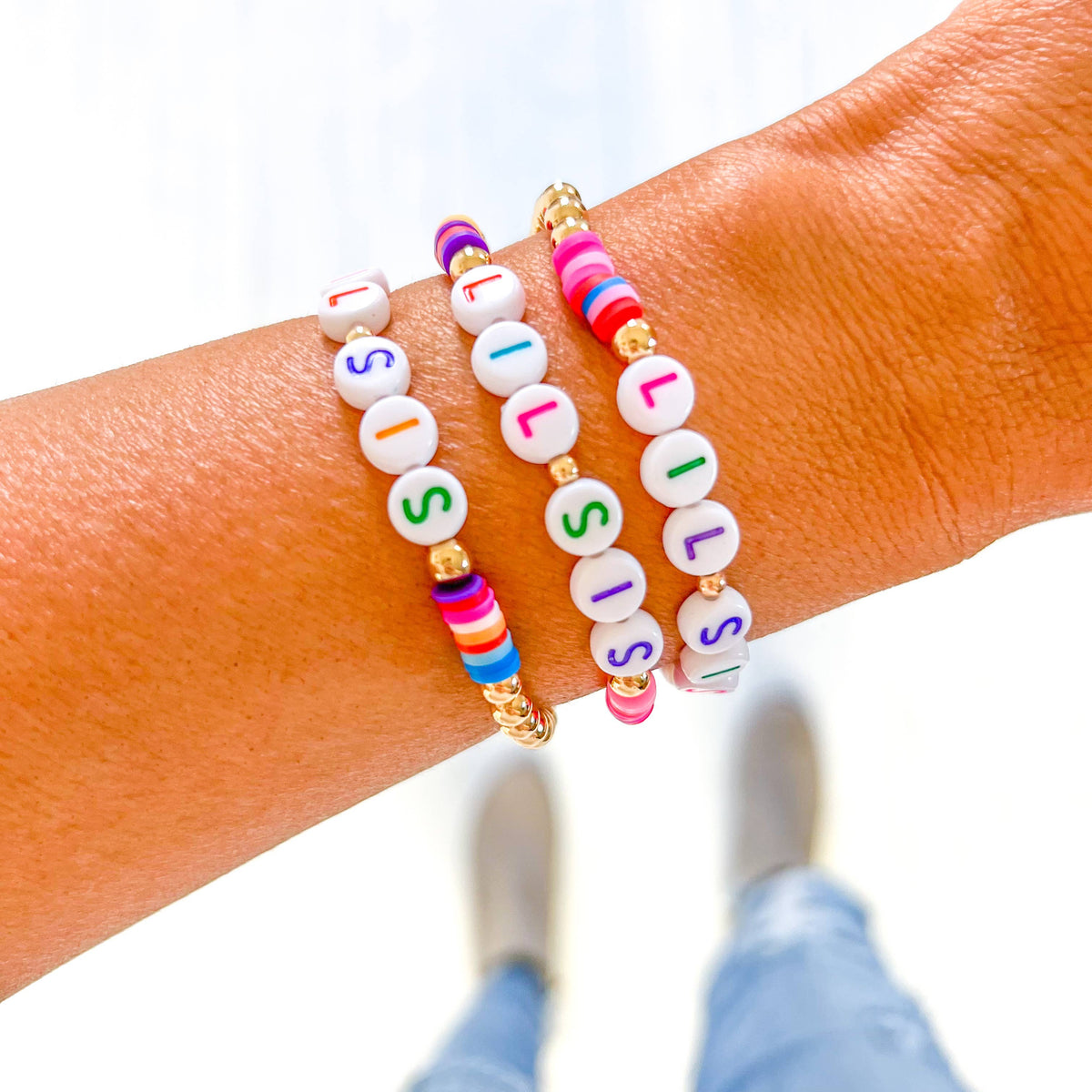Big Sis, Lil Sis gold filled bracelet
