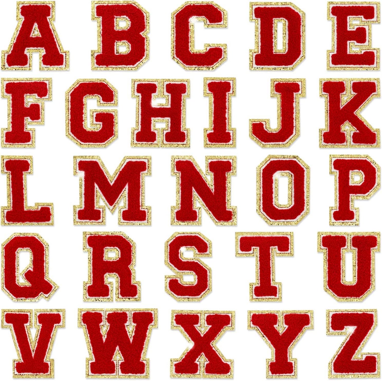 Letter Patches: Red
