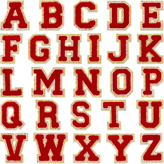 Letter Patches: Red
