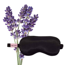 Load image into Gallery viewer, Lavender Weighted Satin Eye Mask
