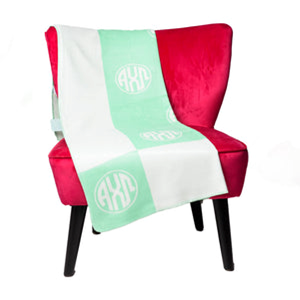 Circle Monogram Sorority Blanket