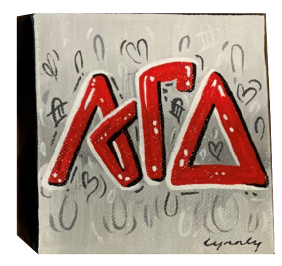 Sorority Graffiti Canvas