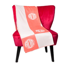 Load image into Gallery viewer, Circle Monogram Sorority Blanket
