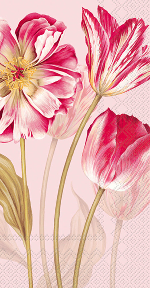 Majestic Tulip Rose Guest Towel