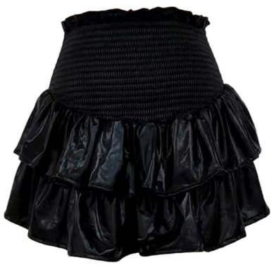 Queen Of Sparkles Black Ruffle Tiered Skirt