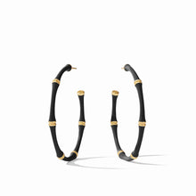 Load image into Gallery viewer, Julie Vos Bamboo Enamel Hoop
