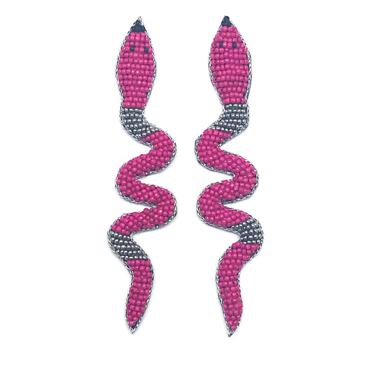 Allie Beads Beaded Snake Earring
