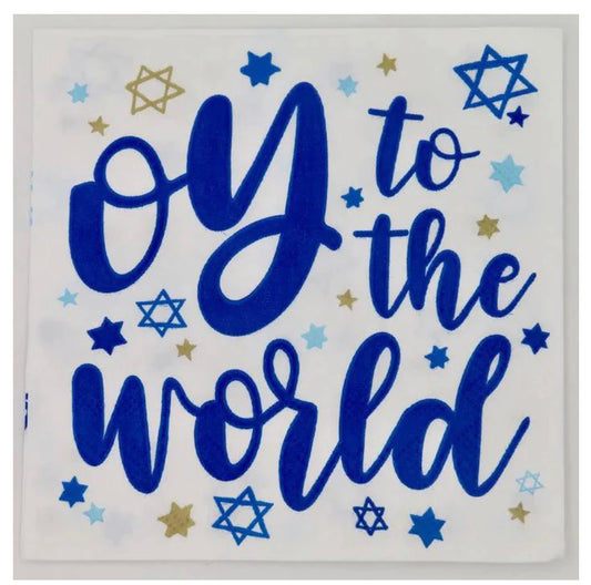 OY To The World Cocktail Napkins