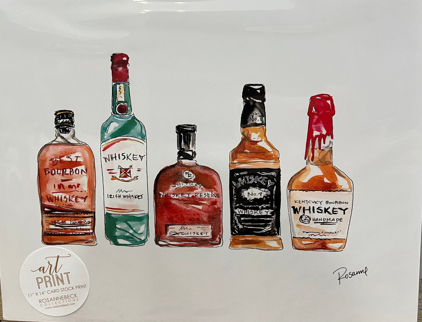 Hand Painted Water Color Print