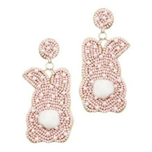 Load image into Gallery viewer, Bunny Beaded Earrings
