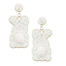 Load image into Gallery viewer, Bunny Beaded Earrings
