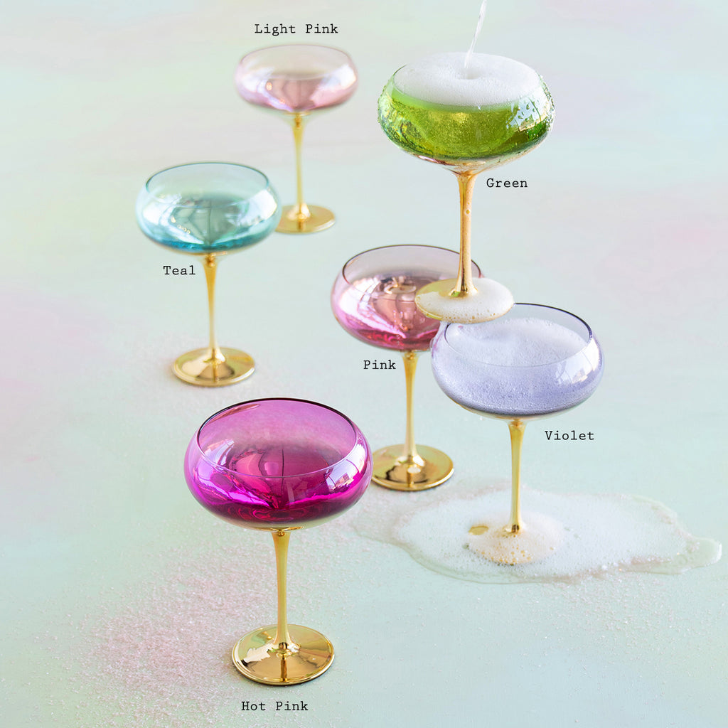 Glitterville Gilded Champagne Coupe