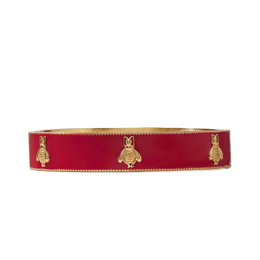 Julie Vos Bee Enamel Hinge Bangle
