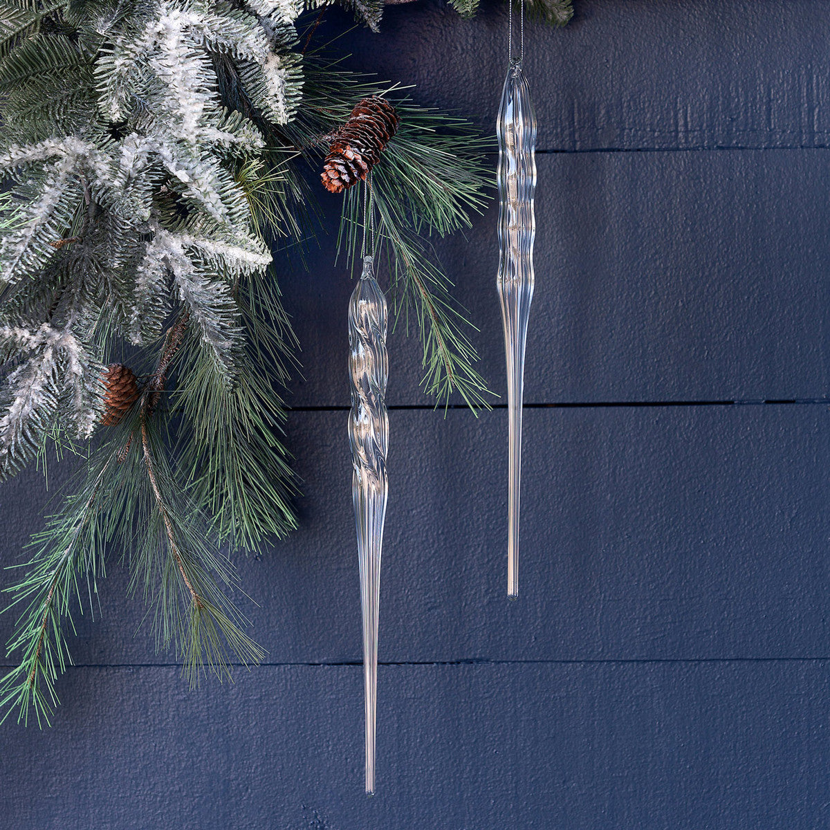 Glass Icicle Ornament