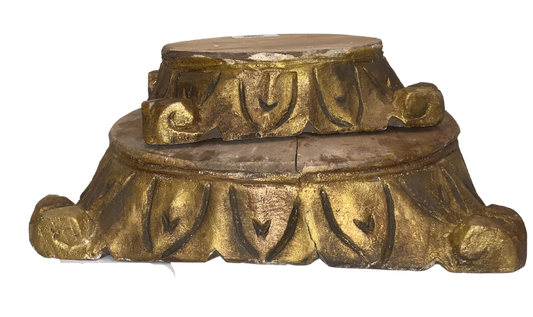 Pillar Base Gold Leaf