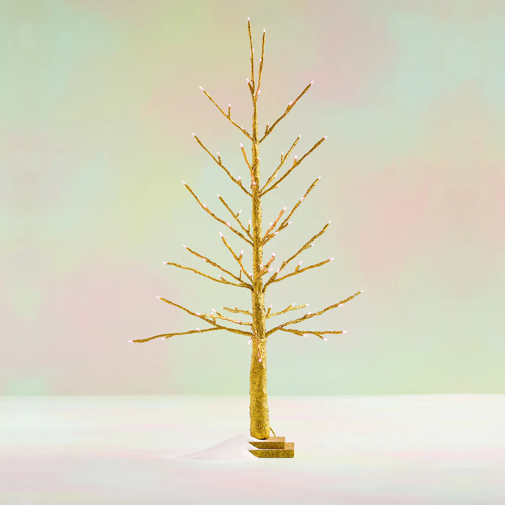 Glitterville Champagne Glitter Tree-LED