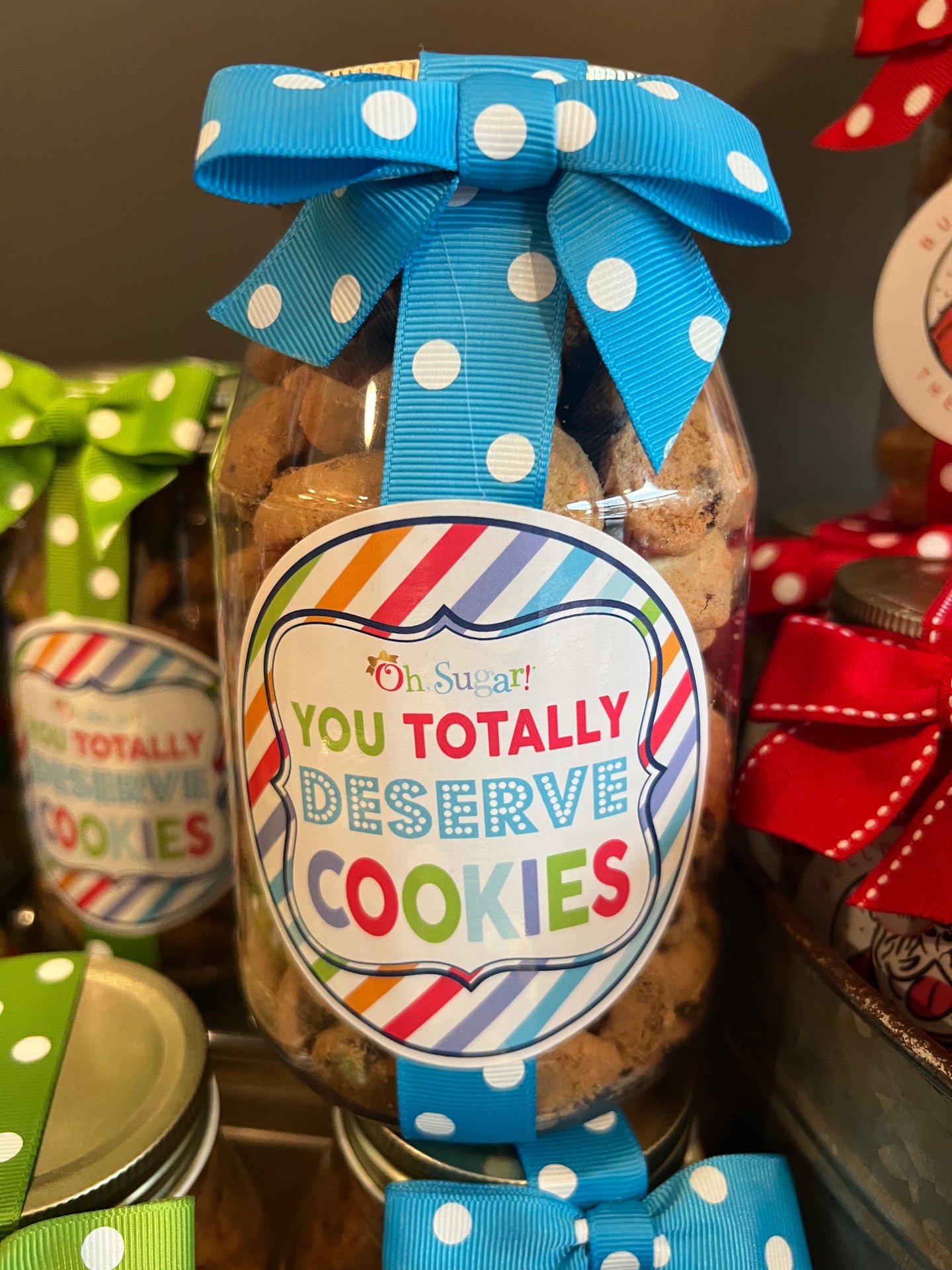 You Totally Deserve Cookies Quart jar