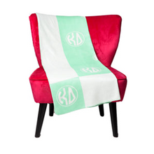 Load image into Gallery viewer, Circle Monogram Sorority Blanket
