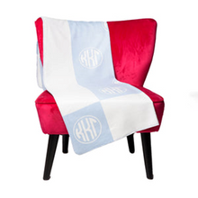 Load image into Gallery viewer, Circle Monogram Sorority Blanket
