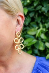Brushed Ginger Gold Earring