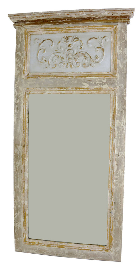 Hand Painted Trumeau Mirror