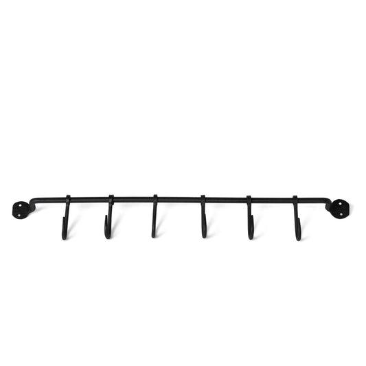 Forged Iron Rack with 6 Hooks
