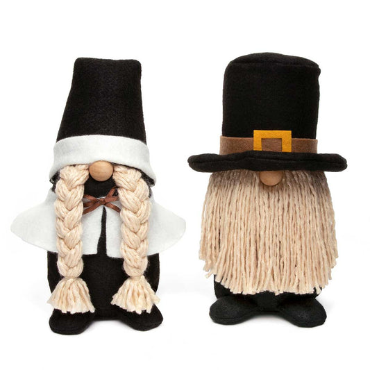 5" Pilgrim Boy & Girl Gnome