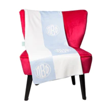 Load image into Gallery viewer, Circle Monogram Sorority Blanket
