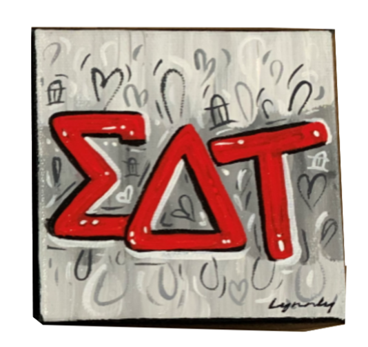 Sorority Graffiti Canvas