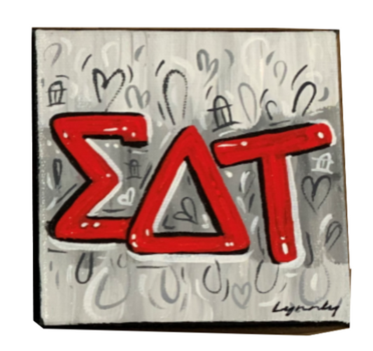 Sorority Graffiti Canvas