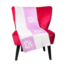 Load image into Gallery viewer, Circle Monogram Sorority Blanket
