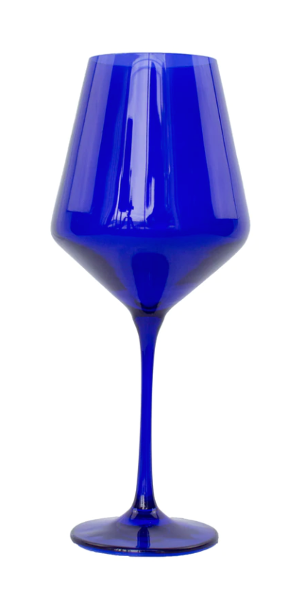 Estelle Royal Blue Wine Stemware