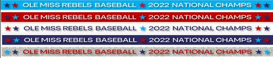 Ole Miss 2022 Baseball National Champs Beaded Purse Strap